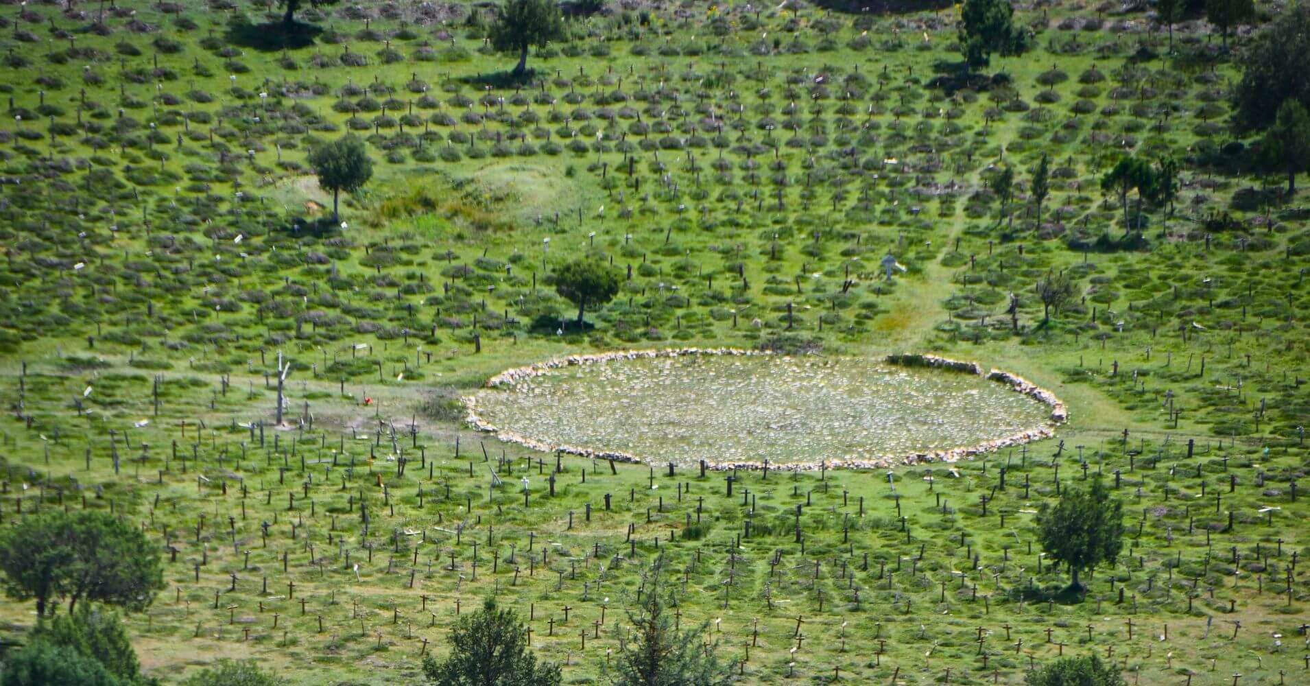 Panorámica del Cementerio de Sad Hill. Santo Domingo de Silos, Burgos.