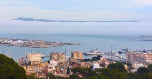 Panorámica desde el Castillo de Bellver. Isla de Mayorca, Islas Baleares.