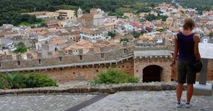 Panorámica desde el Castillo de Capdepera, Isla de Palma de Mallorca. Islas Baleares.
