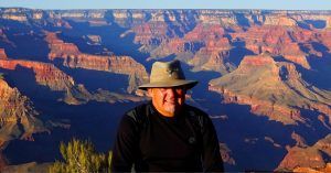 Panorámica desde los Miradores Hermits Rest. Gran Cañón del Colorado, Arizona, Estados Unidos.
