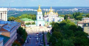 Panorámica Mikhailovsky. Kiev, Ucrania.