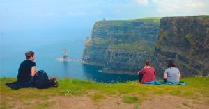 Panorámicas de los Acantilados de Moher. Doolin, El Burren, Condado de Clare. Irlanda.