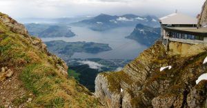 Panorámicas de los Lagos desde el Monte Pilatus. Suiza.