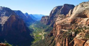 Panorámicas del Cañón de Zion. Trekking Angels Landing, Utah. Estados Unidos.