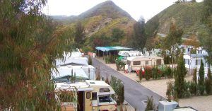 Parcelas del Camping Cueva Negra. Almería. Andalucía.