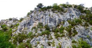 Paredes de la Vía Ferrata de Socueva. Arredondo. Valle de Asón. Cantabria.