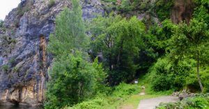 Paredes de la Vía Ferrata Pozo El Milar. Desfiladero de la Hermida. Picos de Europa, Cantabria.