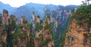 Parque Forestal Nacional de Zhangjiajie, China.