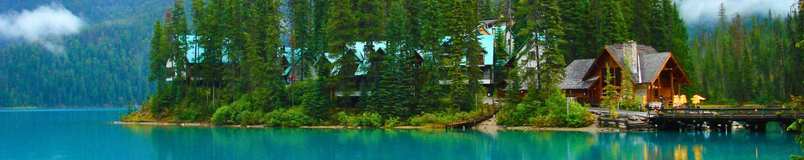 Parque Nacional Yoho, Hotel Emerald Lake. Columbia Británica, Canadá.