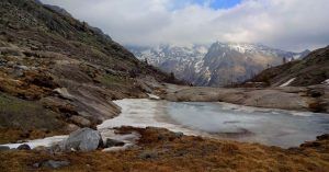 Parque Natural Adamello Brenta. Lago Cornisello, Madona di Campiglio. Belluno, Véneto. Italia.