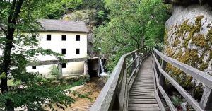 Pasarela Desfiladero Klamschlucht. Saxem. Alta Austria.