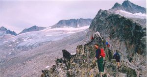 Paso de Mahoma. Cumbre del Pico Aneto, benasque, Huesca. Aragón
