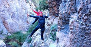 Pasos y Tramos Equipados del Barranco de Amanadaeros de Riodeva. Teruel, Aragón.