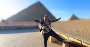 Pirámides de Guiza en El Cairo, Egipto.