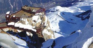 Plataforma Estación de Aiguille du Midí. Viaje a Chamonix. Alta Saboya. Auvernia-Ródano-Alpes. Francia.