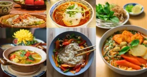 Platos de la Gastronomía Vietnamita.