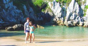 Playa de Gulpiyuri, Naves. Asturias.
