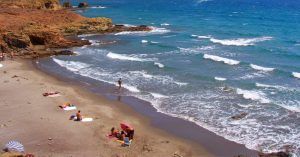 Playa del Parque Natural Cabo de Gata Níjar. Almería, Andalucía.