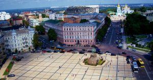 Plaza de la Independencia, Kiev. Ucrania.