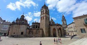 Plaza de Santa María. Catedral de Lugo, Galicia.