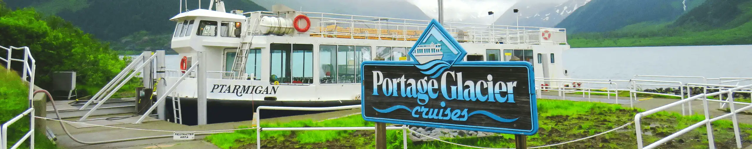 Portage Glacier Alaska. Estados