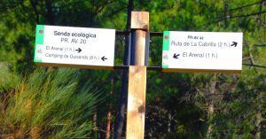 Poste Informativo de Rutas Sierra de Gredos. Ávila. Castilla y León.
