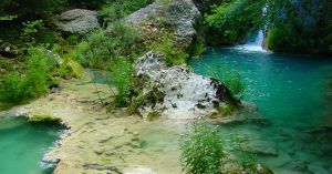 Pozas Esmeraldas del Río Urederra. Baquedano, Navarra.