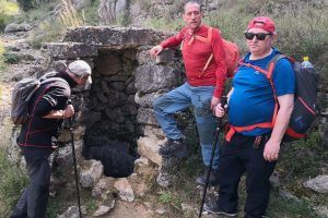Pozos en Les Juvees d’ Alt. Ruta 6000 Escalones Catedral del Senderismo. Vall de Laguar. Alicante.