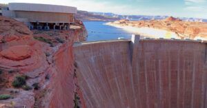Presa del Glen Canyon Dam. Arizona, Estados Unidos.
