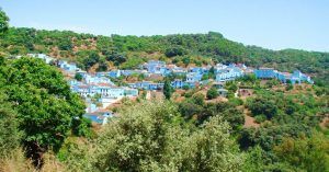Pueblo Azul de Júzcar. Serranía de Ronda. Málaga. Andalucía.