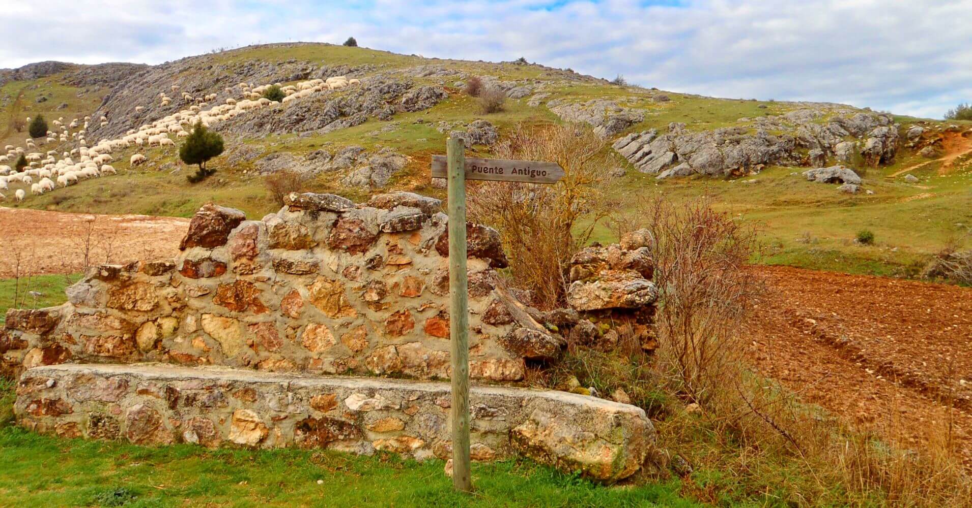 Puente Antiguo Ferrata de Pasarela de Espeja de San Marcelino. Soria, Castilla y León.