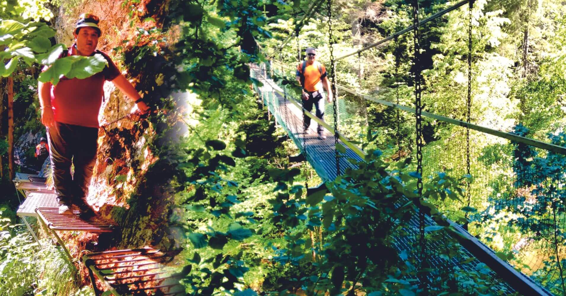 Puente Colgante, Cañón de Hornad. Parque Nacional Paraíso Eslovaco. Prešov, Košice. Eslovaquia.