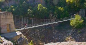 Puente Colgante Congost de Mont-Rebei. Lérida. Cataluña.