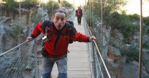 Puente Colgante Ruta de los Calderones. Chulilla, Valencia. Comunidad Valenciana.