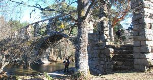 Puente de los Canales. Río Eresma. Valsaín. Segovia. Castilla y León.