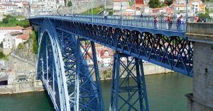 Puente de Luis I. Porto Escenario de Saudade. Portugal.