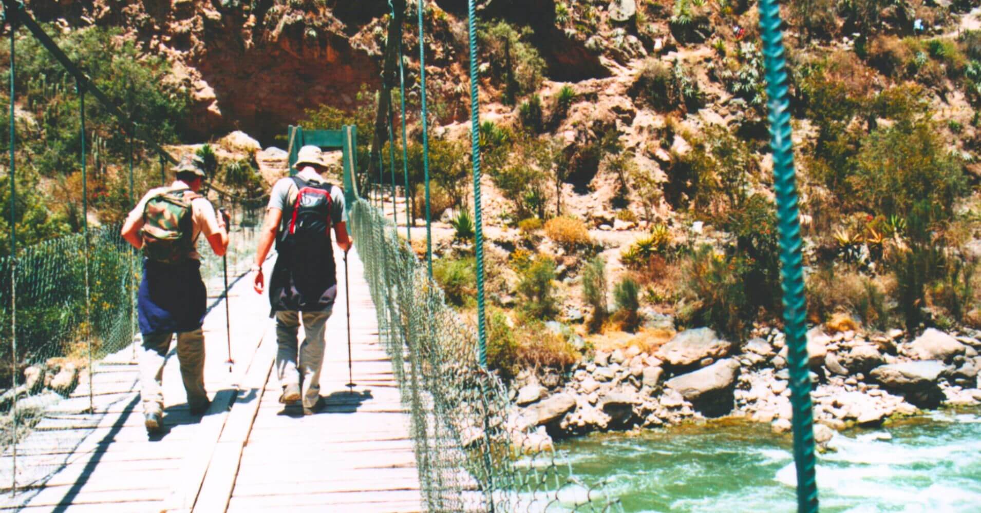 Puente del Río Urubamba. Ruta Inca Machu Picchu. Perú.