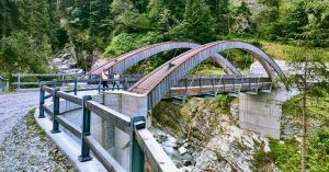 Puente del Valle de Bondasca. Bondo, Suiza.