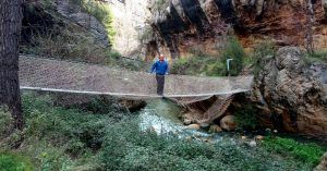 Puente Ruta del Zarzalar. Nerpio, Albacete. Castilla la Mancha.