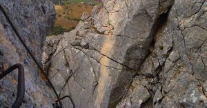 Puente Tibetano Ferrata Camorro Bajo o Escaleruela. Antequera. Málaga.