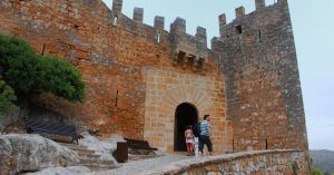 Puerta Principal del Castillo de Capdepera, Isla de Palma de Mallorca. Islas Baleares.