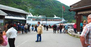 Puerto del Fiordo de Geiranger. Noruega.