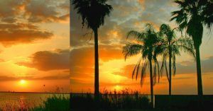 Puesta de Sol en Melbourne, Florida. Estados Unidos.