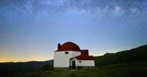 Puesta de Sol en Refugio San Francisco. Sierra Nevada, Andalucía.