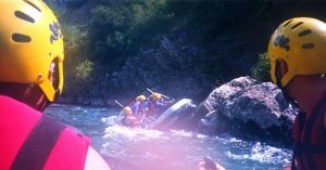 Rafting del Noguera Pallaresa. Pallars Sobirà. Lérida.