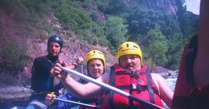 Rafting del Río Noguera Pallaresa, Lérida.