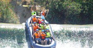 Rafting del Río Segura. Salto de Presa, Cieza. Murcia.