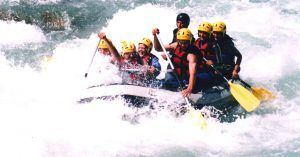 Rafting del Noguera Pallaresa. Sort, Pallars Sobirà. Lérida. Catalunya.