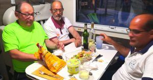 Reponiendo fuerzas en la Autocaravana.
