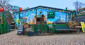 Restaurante de la Ciudad Libre de Christiania. Copenhague.